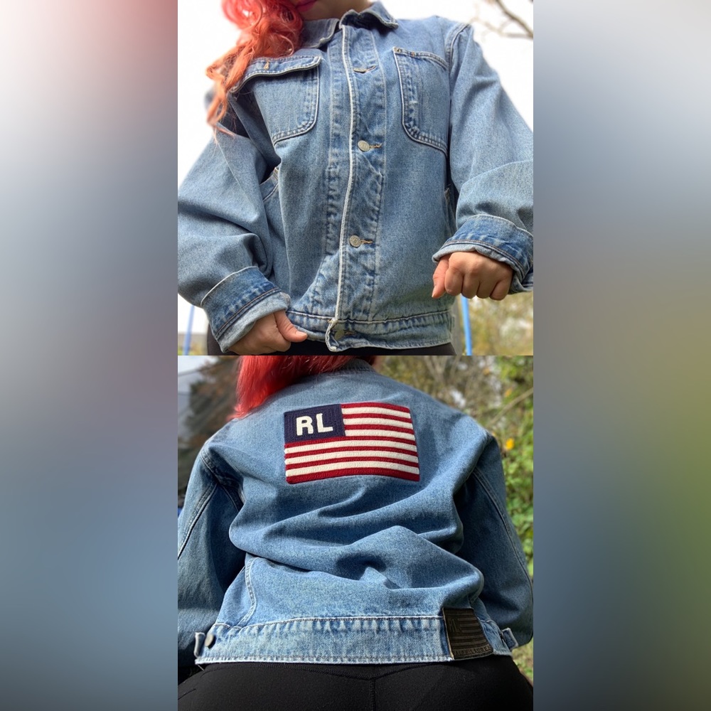 Vintage ladies large Polo Jeans Co. Ralph Lauren denim jacket
